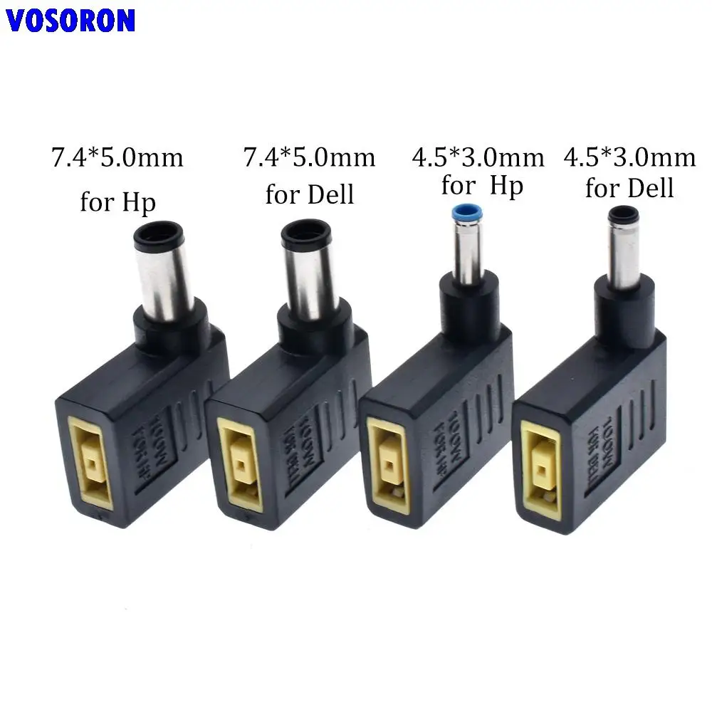 

Адаптер питания для ноутбука, разъем DC Square Plug Female to 7,4x5,0mm 4,5mm * 3,0mm Male Jack, конвертер для HP Dell Lenovo Notebook