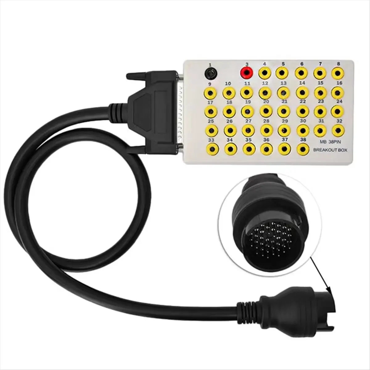 ABNH جديد 38 دبوس obd صندوق القطع obd2 خط إشارة تستر كاشف البروتوكول يمكن أن وصلة البيانات أداة تشخيصية للسيارة