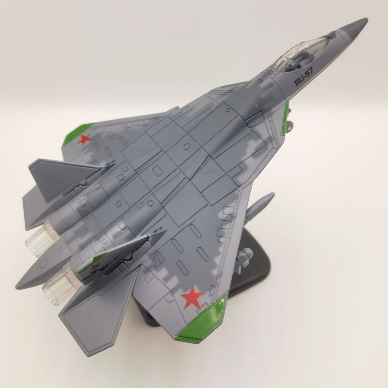 

Alloy Russian Su-57 fighter jet aircraft model simulation aviation passenger plane children's toy birthday gift recommendation