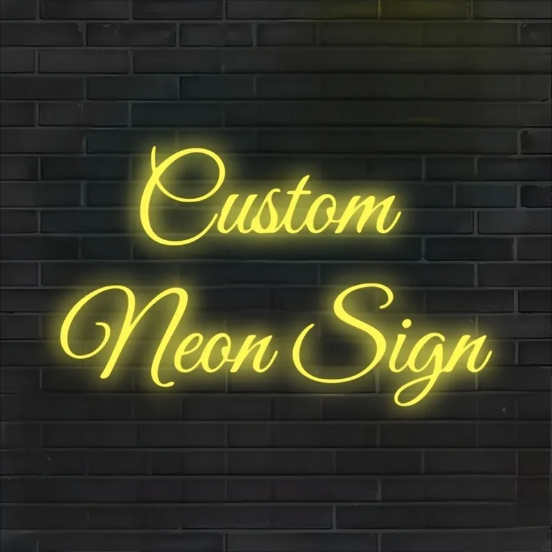 لافتة نيون LED مخصصة بصف مزدوج - مثبتة على الحائط على الحائط لحفلات الزفاف والمناسبات وديكور المنزل والحفلات وأعياد الميلاد هدية مثالية #2