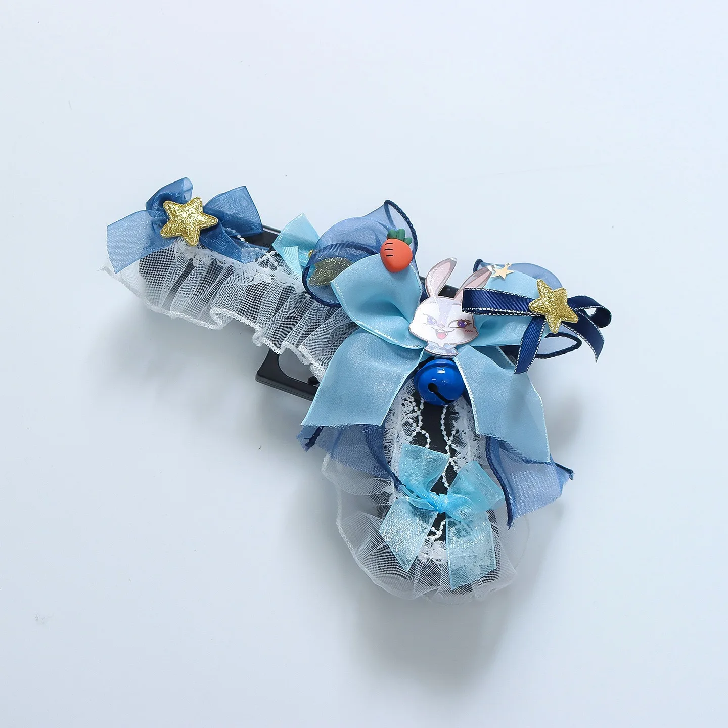 Cosplay Judy Rabbit Police Officer Dress Outfit Character props Clip Girl School Hairgrips Headwear Princess Gift view 4
