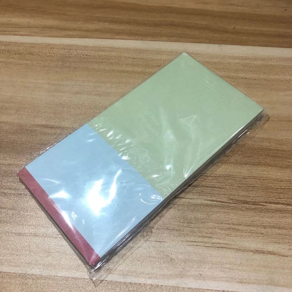50/100Sheets Multi-functional Color-blocking Memo Pad Long Style Non-sticky Writing Notepad Tearable Message Paper School Office