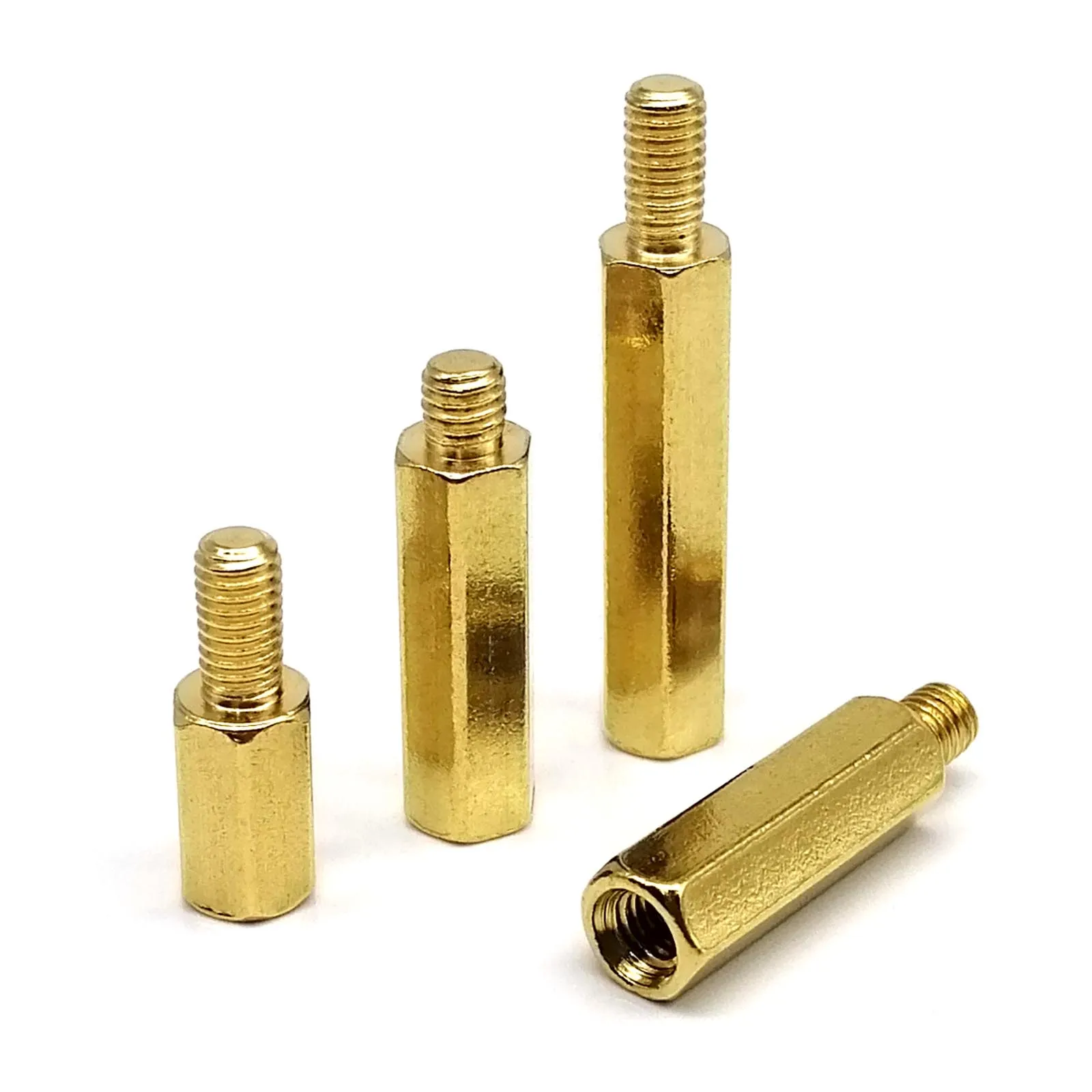 HZYUEGOU M2 M2.5 M3 M4 M5 M6 Brass Copper Hex Standoff Pillar