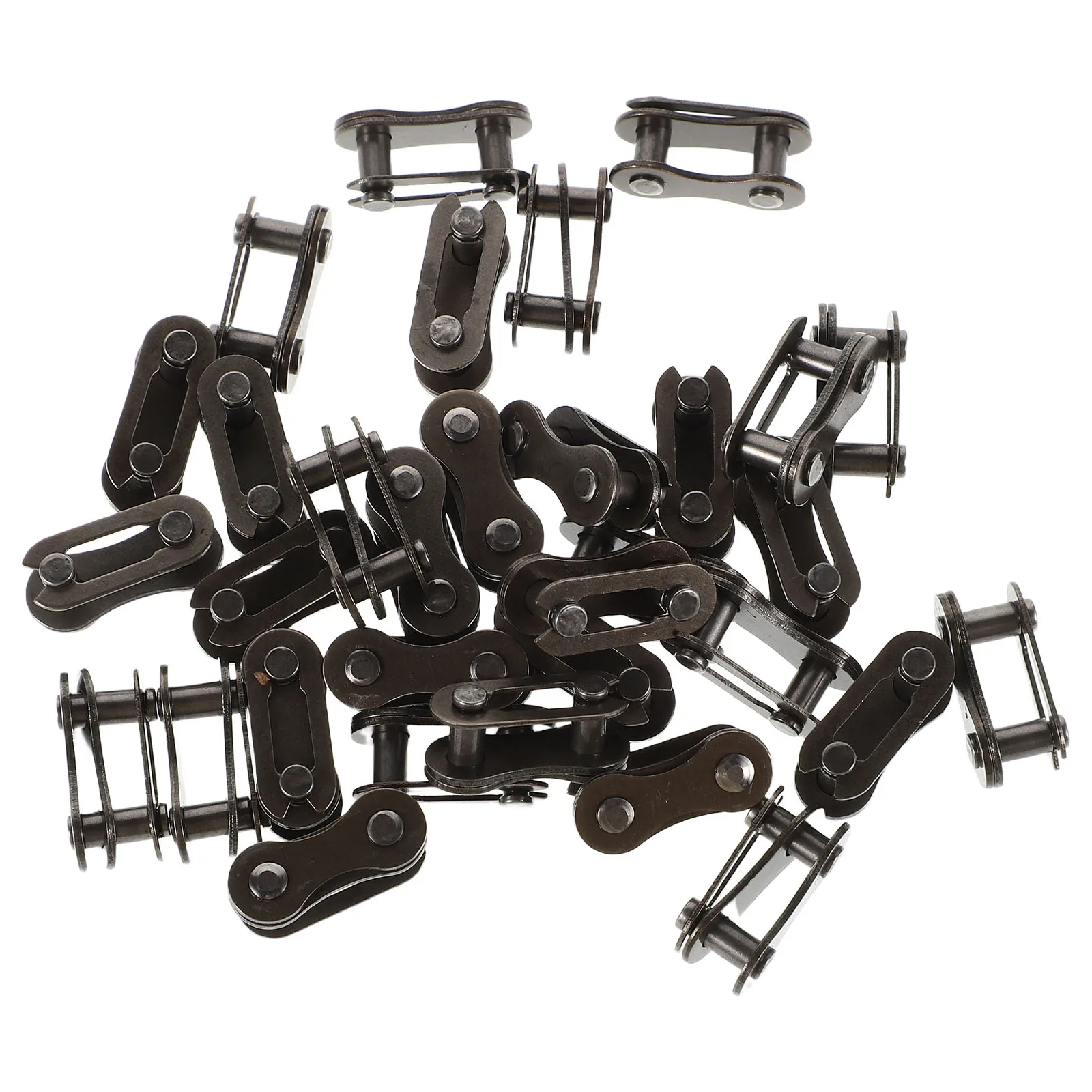 40Pcs Bicycle Chain Connector Joint Durable Single Tool Metal Clip Cycling Part Dark Brown