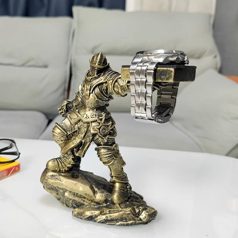 انفجارات بيد واحدة Armor Warrior Creative Apple Watch قاعدة شحن لاسلكية قوس تخزين سطح المكتب الإبداعي Apple Iwatch