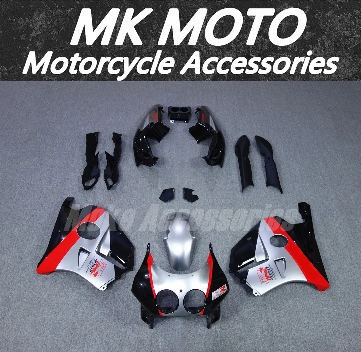 

Motorcycle Fairings Kit Fit For Cbr250rr Mc22 1990 1991 1992 1993 1994-1999 Bodywork Set High Quality Injection Black Red Silver