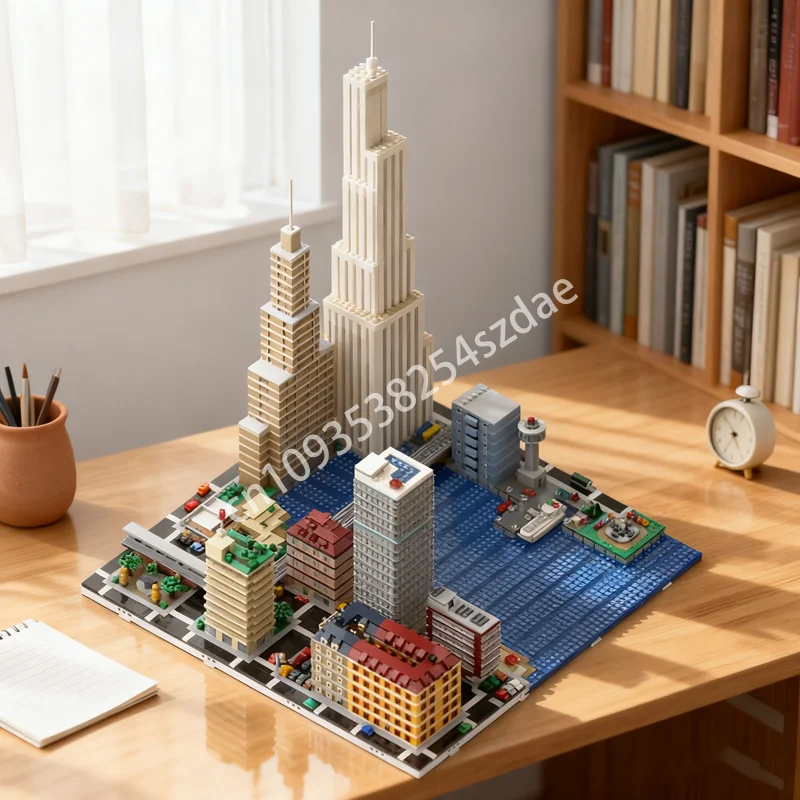 

5954pcs MOC Micropolis Collection 2 Nice Fitting Model Building Toys Blocks Construction Christmas Gifts DIY Idea Brick Kids