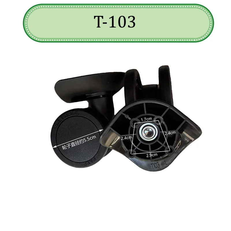 For SJTOBOL T103 For Luggage Wheels Luggage Accessories 360° Rotating Wear Resistant Wheels Handle Replacement Parts Suitcase