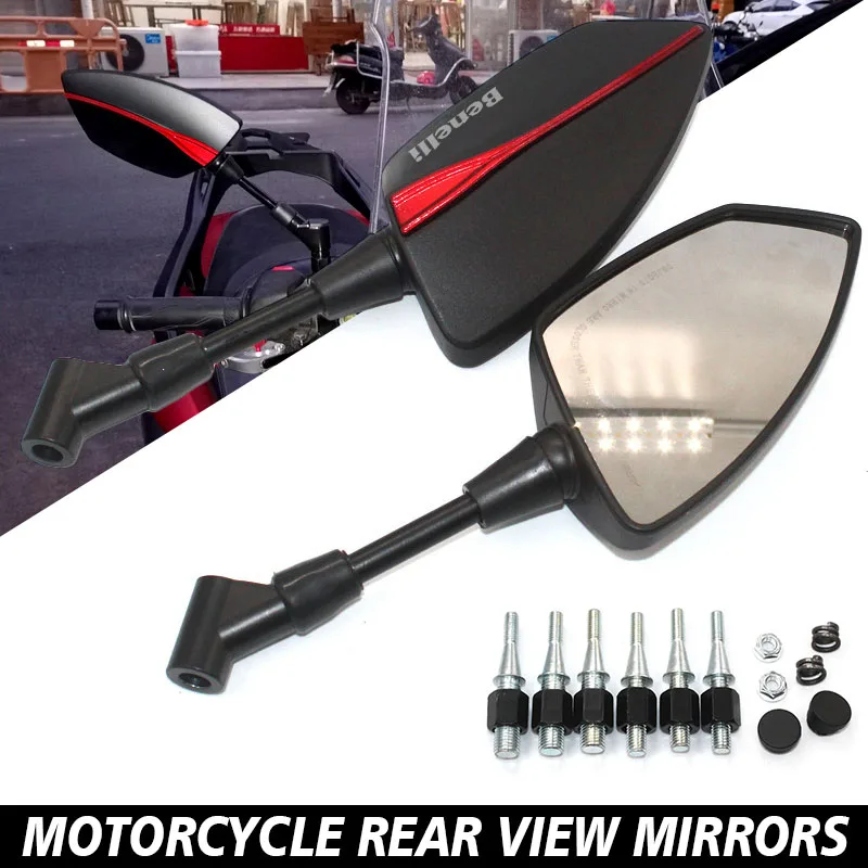 Universal Motorcycle mirror CNC side Rearview Blue Anti-glare For Benelli BN600 BN302 Stels600 BJ250 BJ 250 TNT125 135 TNT250