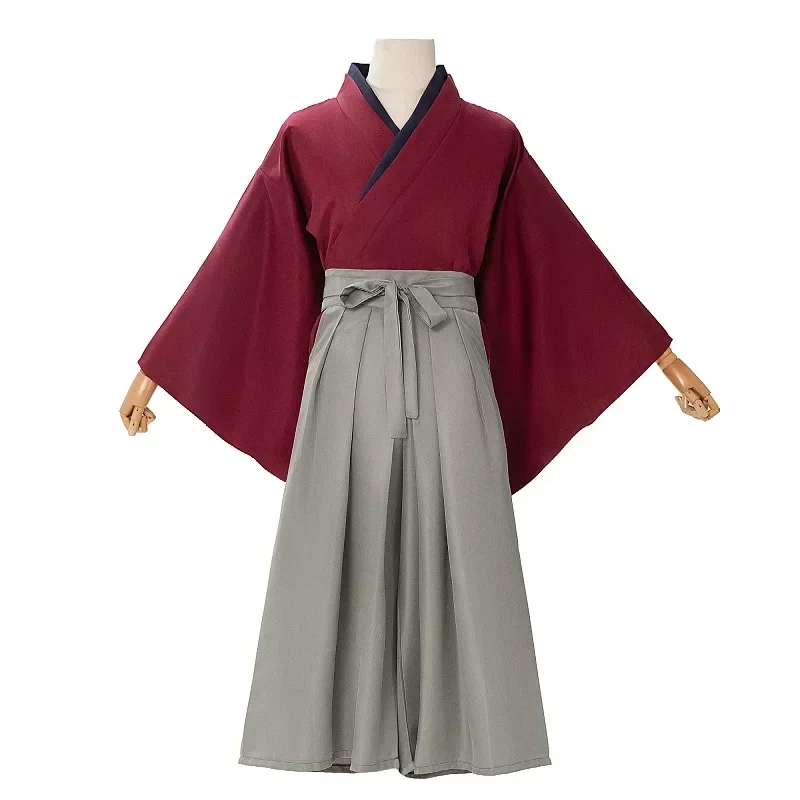

Anime Rurouni Kenshin Cosplay Costume Adult Men Kimono Halloween Party Clothes Outfit