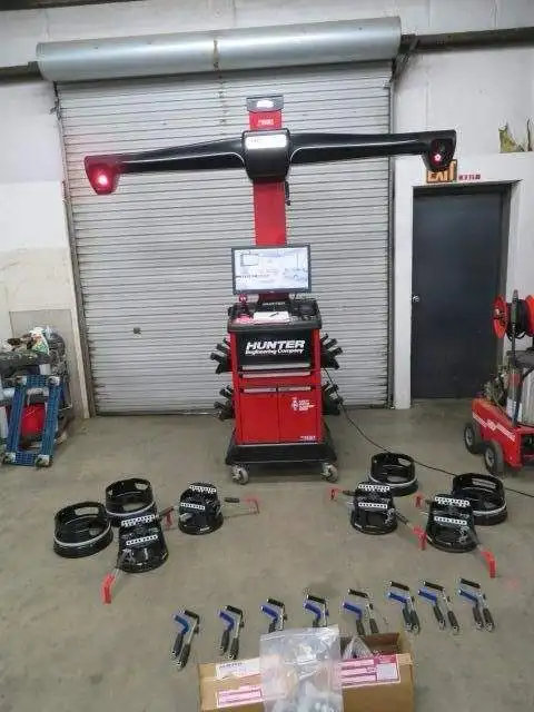 Cheap Full Set Hunterrr HawkEye Elite 3D Wheel Alignment Machine Combo With Car Lifting Tire Changer & Wheel Balancer