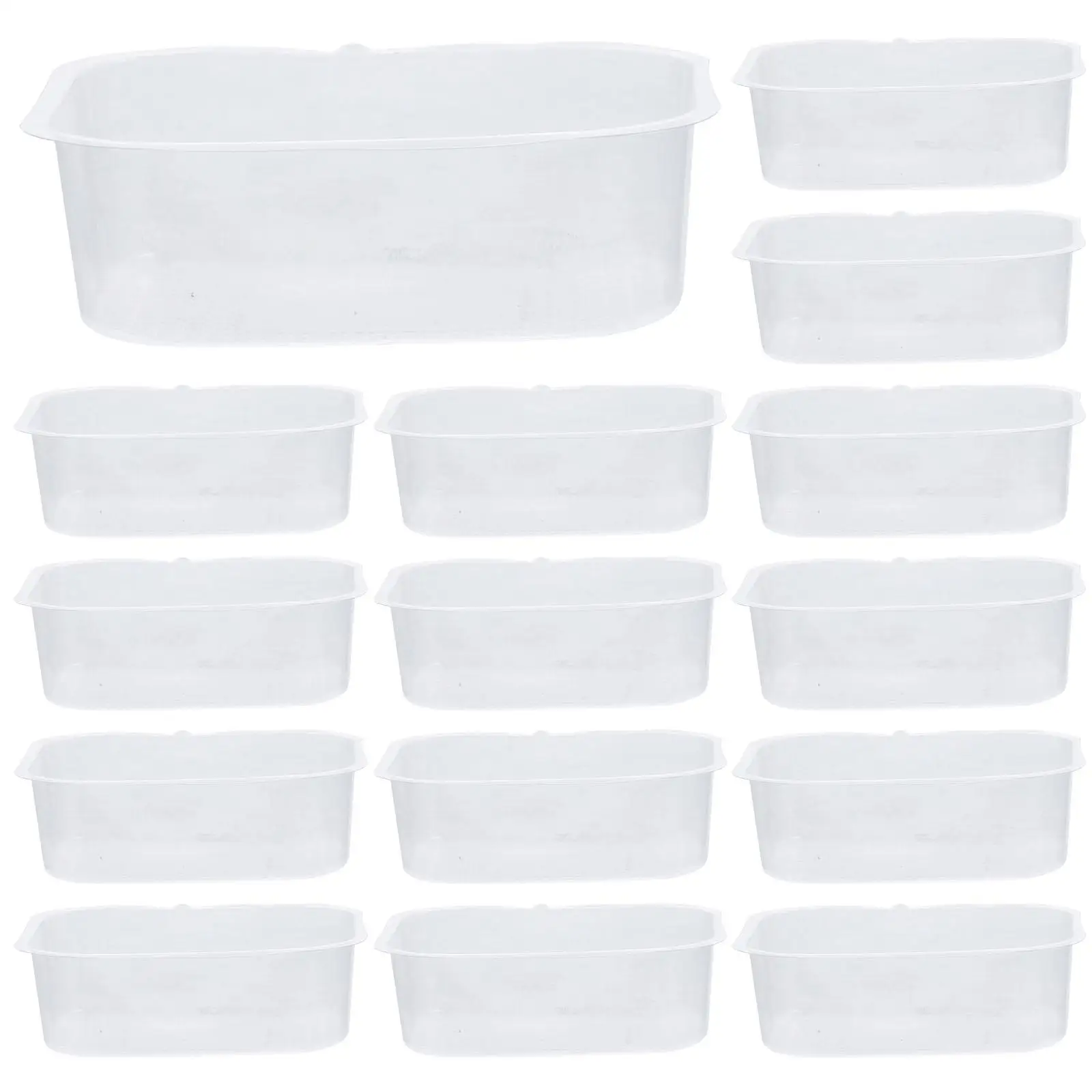 

200 Pcs Mung Bean Cake Holder Transparent Plastic Inner Tray Packing Blister Pastry Food Grade Eco Friendly Non Toxic