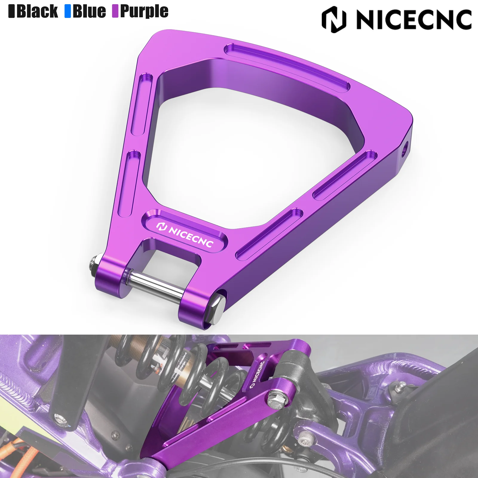 

NICECNC Electric Dirt Bike Reinforced Shock-absorbing Rear Link Triangle Bracket For Surron Light Bee X S L1E Segway X160 X260