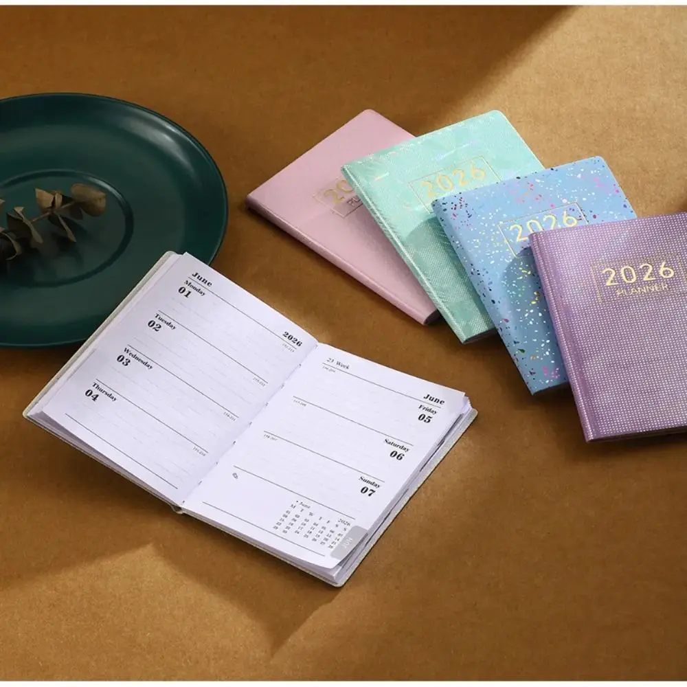 Thick A7 Mini Notebook Square Calendar Weekly Planner Notepad To Do List School Office Portable Pocket Memo