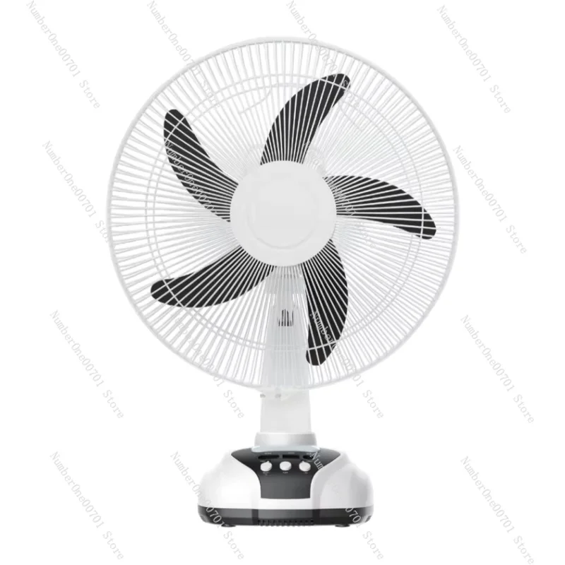 Portable 16-inch solar table fan with powered bank function, suitable for cars and RVs