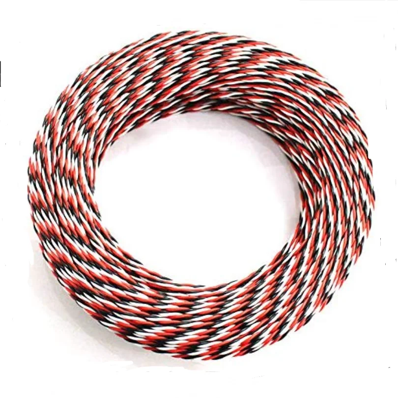 5M 16 Voeten 22AWG 26awg 30/60 Core 3 Way Twist Servo Verlengkabel JR Futaba Twisted Wire Lead voor RC Vliegtuig Accessoires