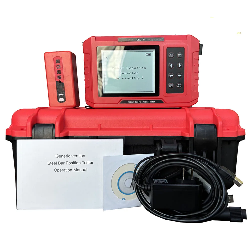 Escáner de barras de refuerzo de hormigón con interfaz USB, detector Digital de precisión, probador de posición, localizador de barras de acero, JY-8S