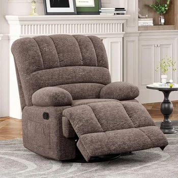 Image Living Room Chair, Oversized Swivel Rocker Recliner Chairs for Adults,  Living Room Chair