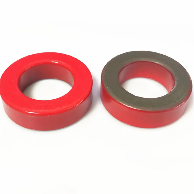 T106-2 Iron Ferrite Toroid Cores 27*14*11 mm For Inductors Iron powder Core Red Ring Low permeability