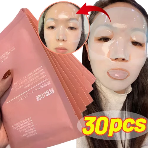 Mascarilla de noche de colágeno, mascarilla Facial de hidratación profunda de 72H para reducir las ojeras y las líneas finas, iluminando la rutina para el cuidado de la piel opaca