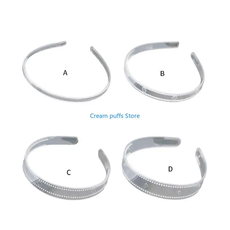50LE Plain Headbands Teeth Comb Headpieces Tooth Comb Pageants Proms Party Wedding