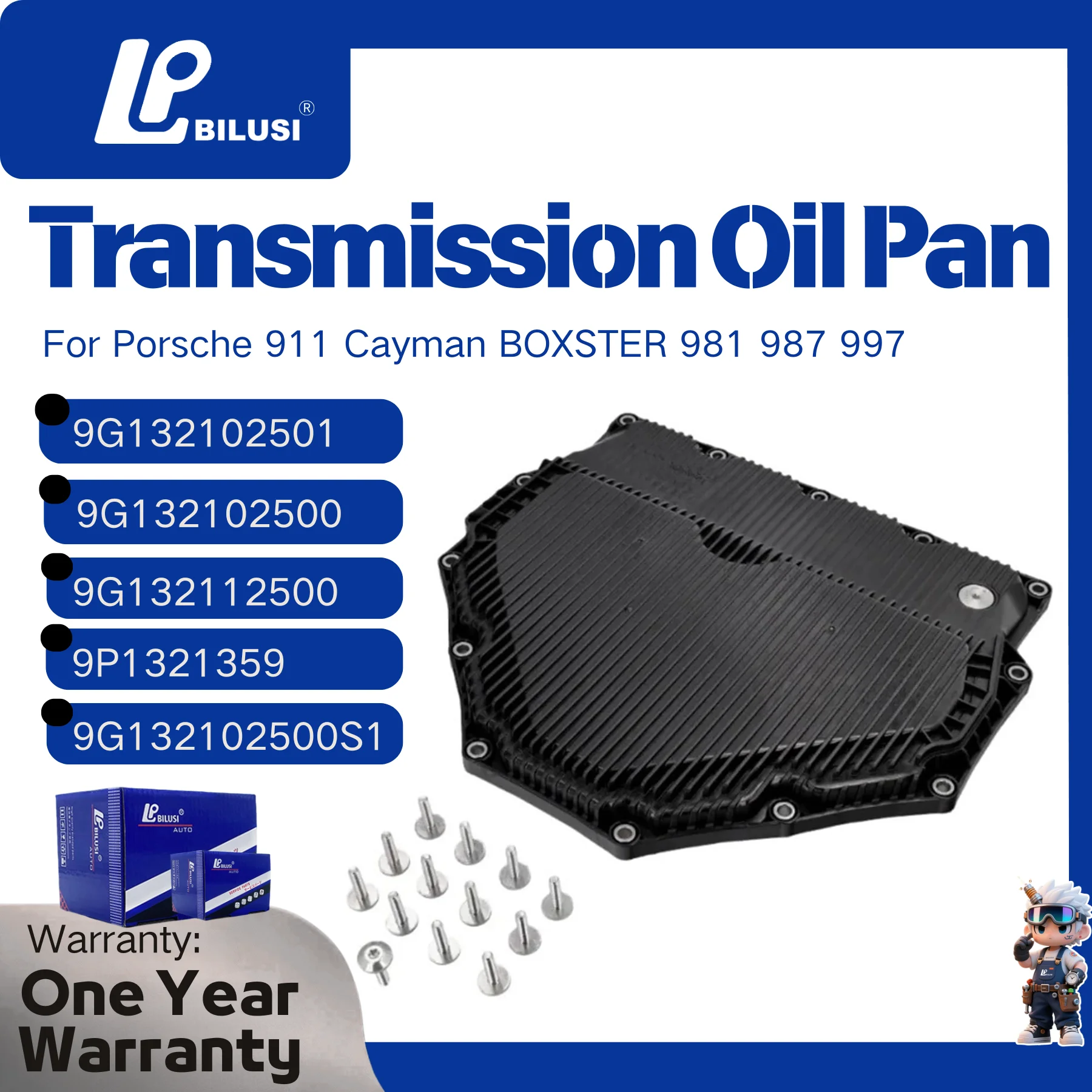 

9G132102501 Transmission Oil Pan for Porsche 911 Cayman BOXSTER 981 987 997 9G132102500 9G132112500 9P1321359 9G132102500S1