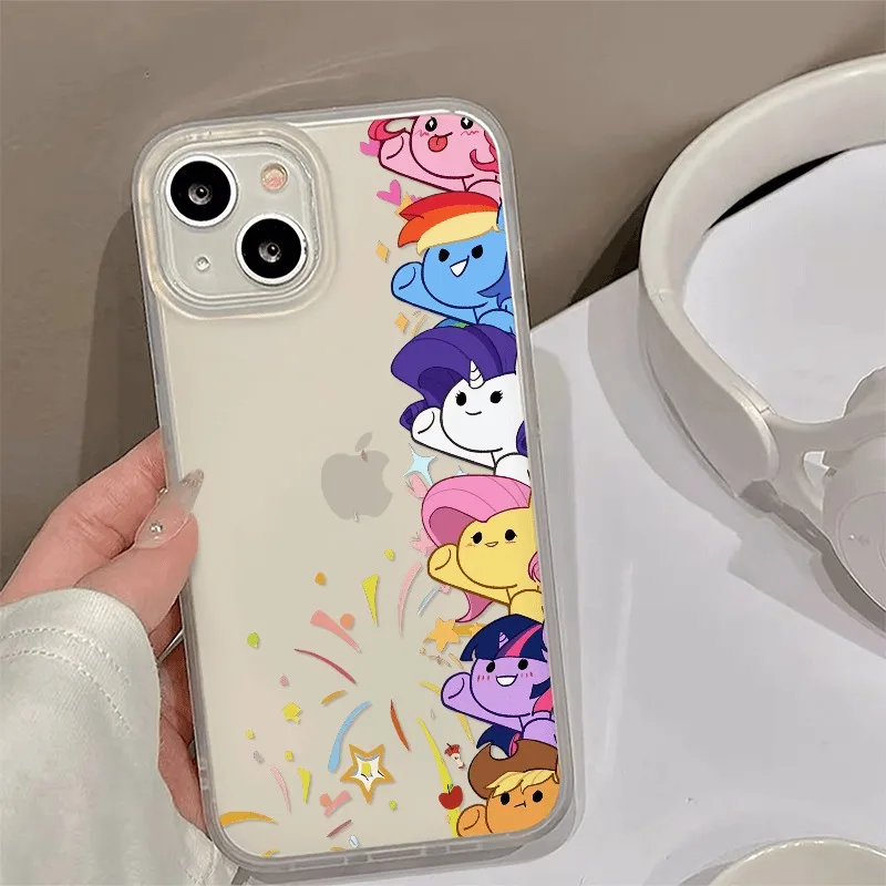 Kawaii Hasbro My Little Pony Twilight Sparkle Phone Case Fluttershy Suitable for 16 15 Pro Max Matte Anti Drop Protective Cover