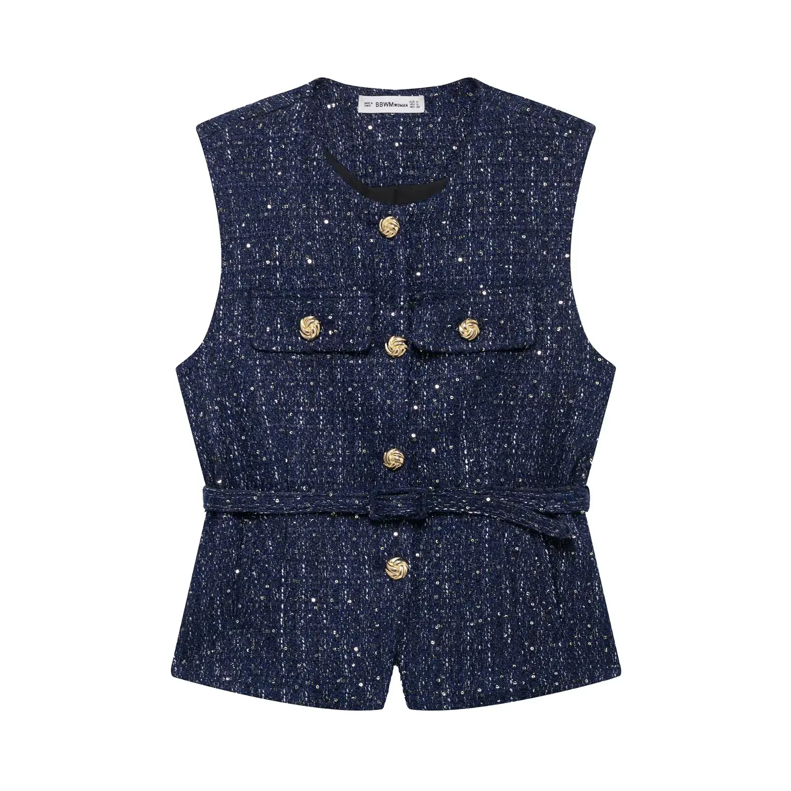 HH Tweed Vest Black M 4