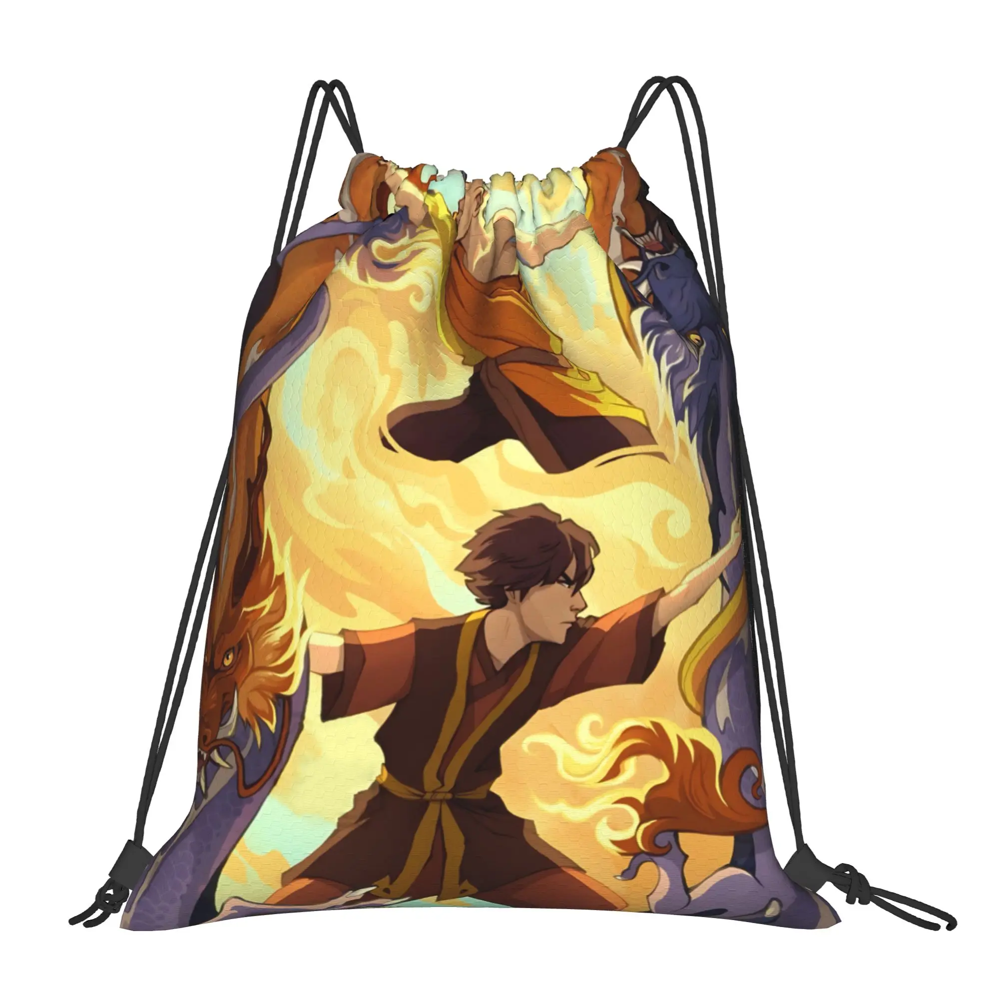 1 pc Dragon of the West Avatar The Last Airbender Drawstring Bags Shopping Unisex Storage Bag