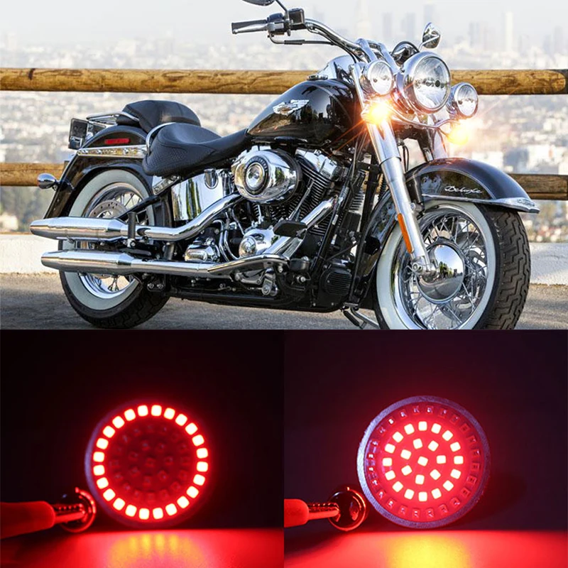 1 زوج دراجة نارية 48SMD 1157 مآخذ مصباح إشارة الانعطاف LED أبيض أصفر مؤشر LED 1157 أضواء وقوف السيارات ضوء الفرامل ل هارلي