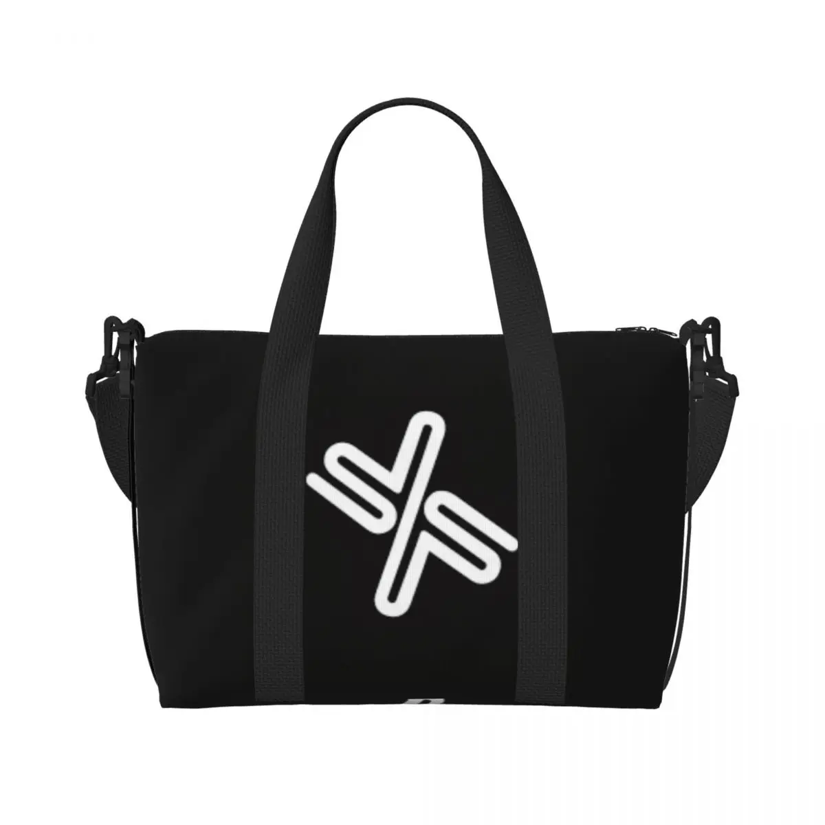 Custom XEXYMIX Logo Groceries Tote Shopping Bags Women Big Capacity Beach Gym Travel Bags