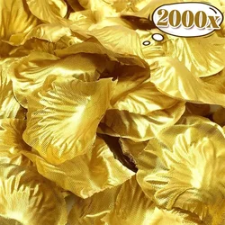 Artificial Red Gold Rose Petals Multicolor Simulation Silk Fake Rose Petal for Wedding Party Valentines Day Home Decor Wholesale