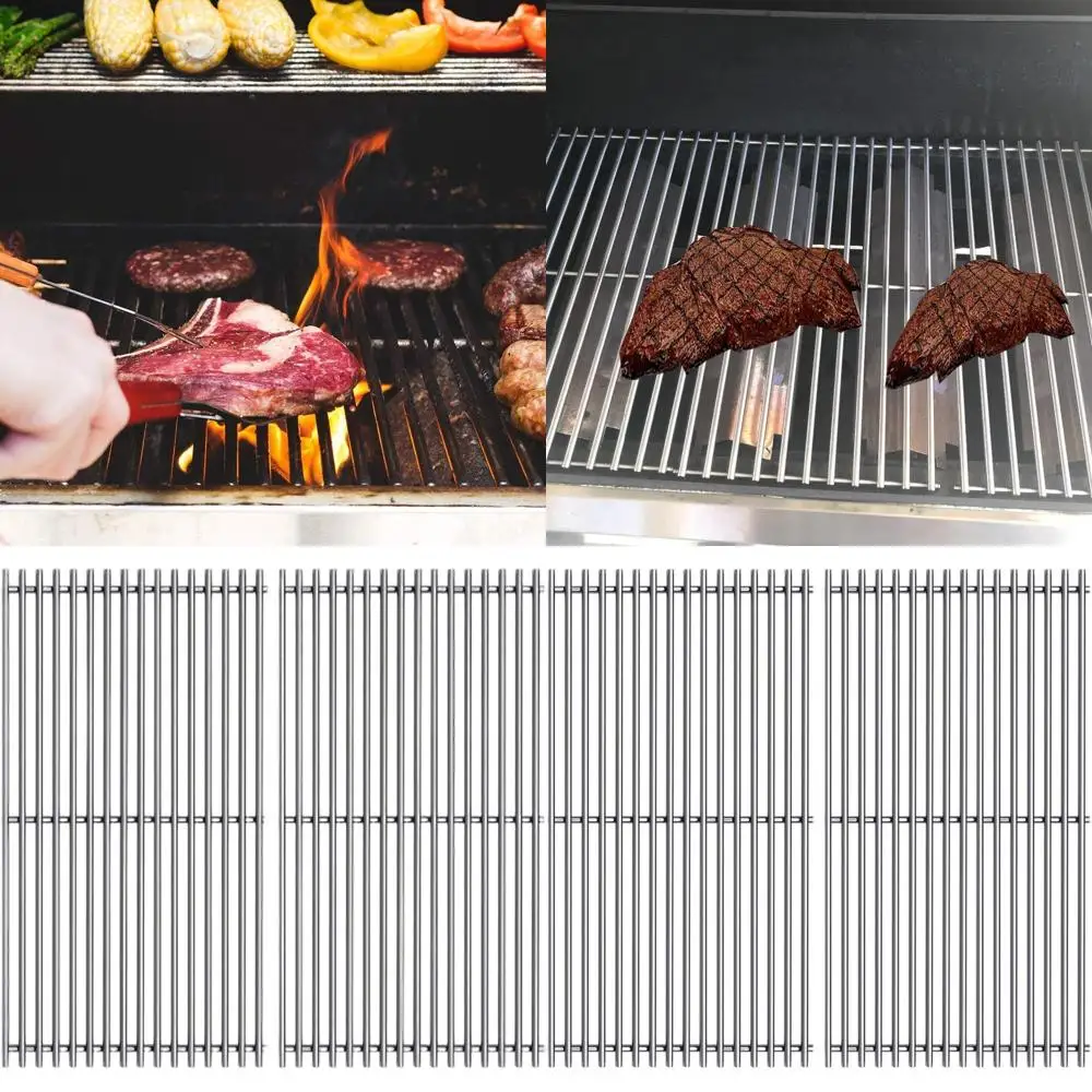 

Набор из 2-х решеток для гриля из нержавеющей стали, 15,625 дюймов, для газовых грилей