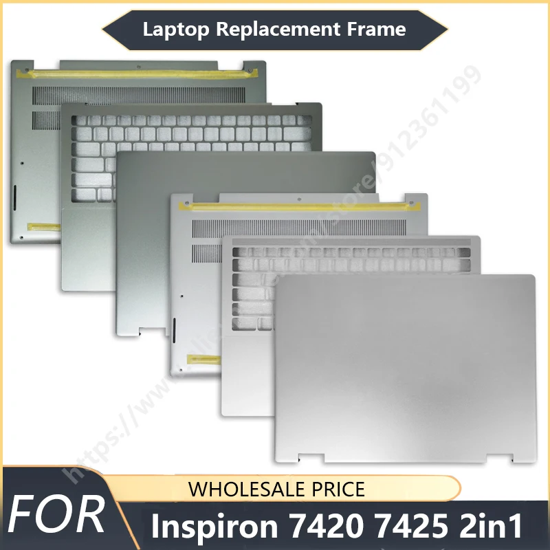 

NEW For Inspiron 14 7420 7425 2-in-1 Laptop LCD Back Cover/Hinges/Palmrest/Bottom Case Laptop Frames