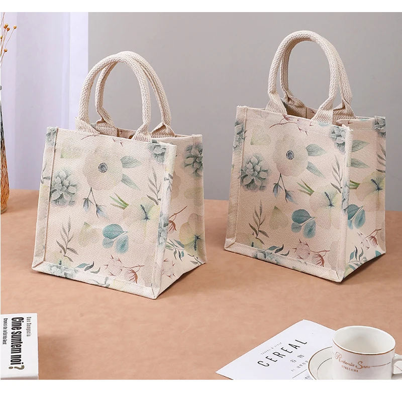 Summer Small Fresh Ladies Gift Handbag Companion Gift Waterproof Environmental Protection Shopping Canvas Bag Can Be Customized