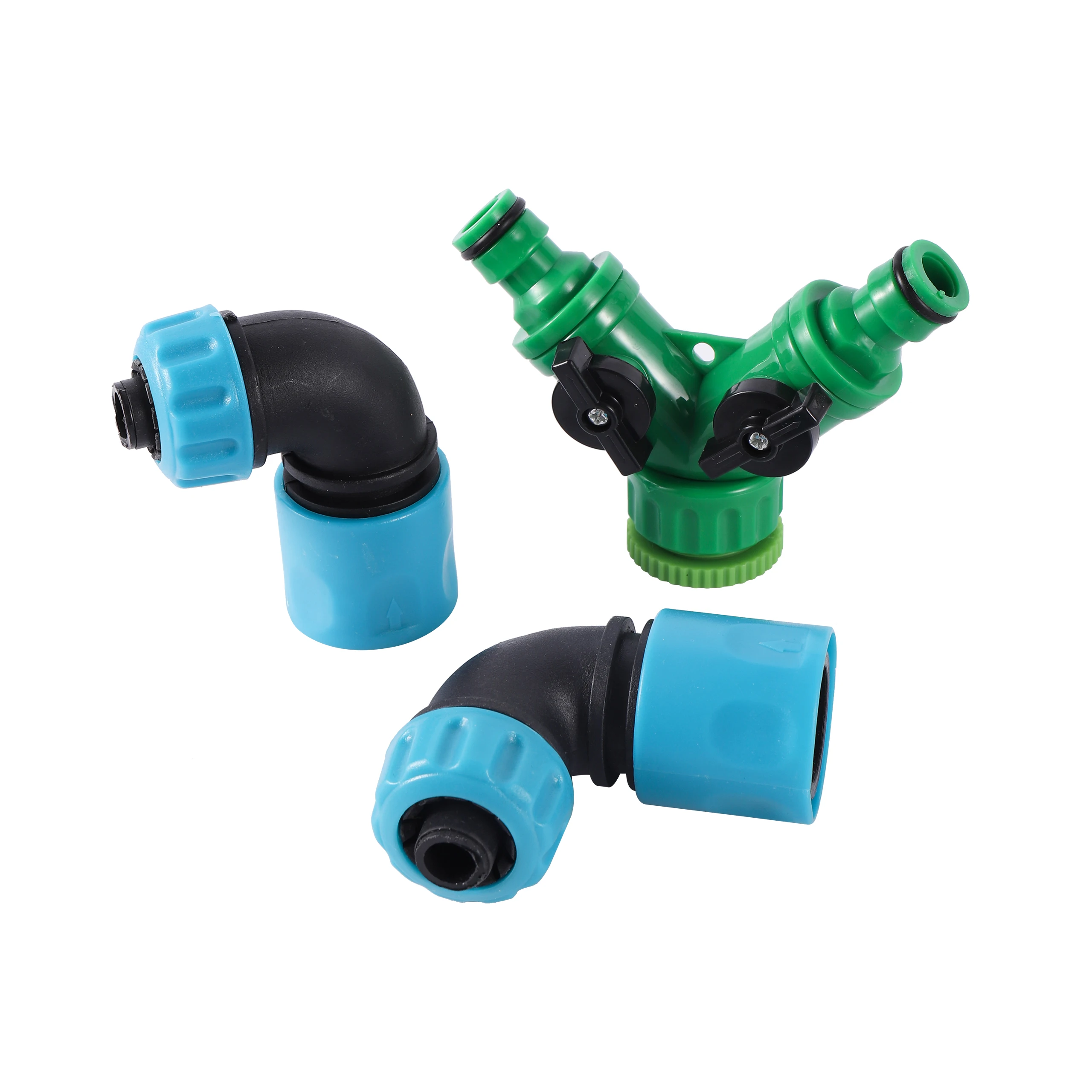 

Y Splitter 1/2"3/4'' female thread Convert 16mm Pipe Garden Irrigation Water Supply Distribution Quick Connection Valve