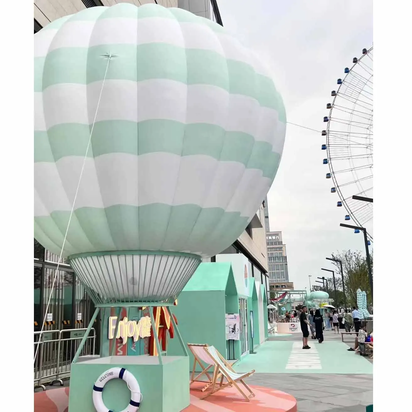 بالون الهواء الساخن القابل للنفخ المخصص 3M مع منفاخ