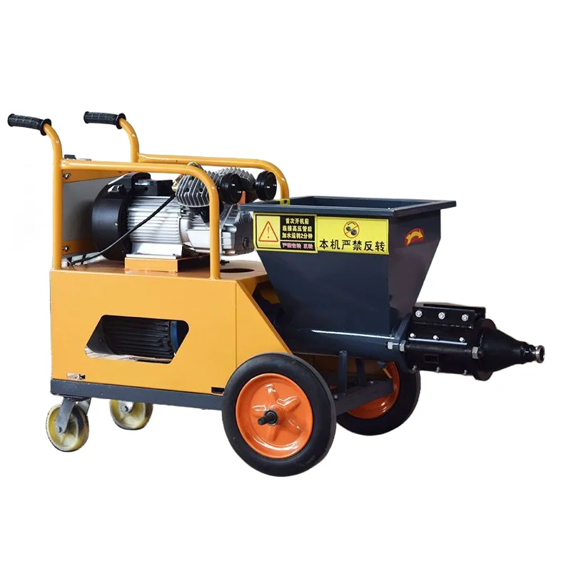 Automatic Gypsum Spraying Machine Spraying Dry Cement Sand Mortar Gypsum Plaster Dustless Spray Machine