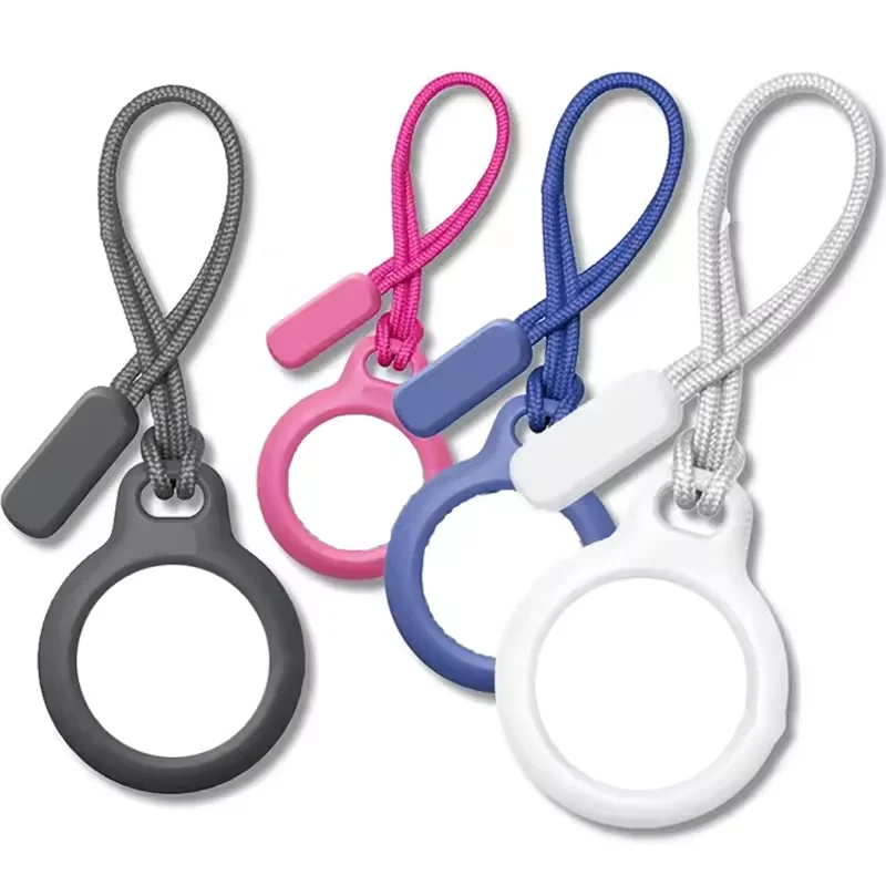 

Cover for Apple Airtag Case with Keychain Hard PC Anti-scratch Sleeve for Keychain Luggage GPS tracker Accessories
