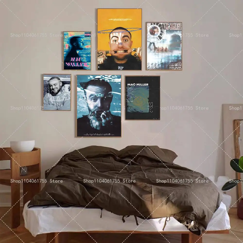 Singer M-Mac Circles Miller Classic Poster Self-adhesive Art Waterproof Paper Sticker Coffee House Bar Room Wall Decor