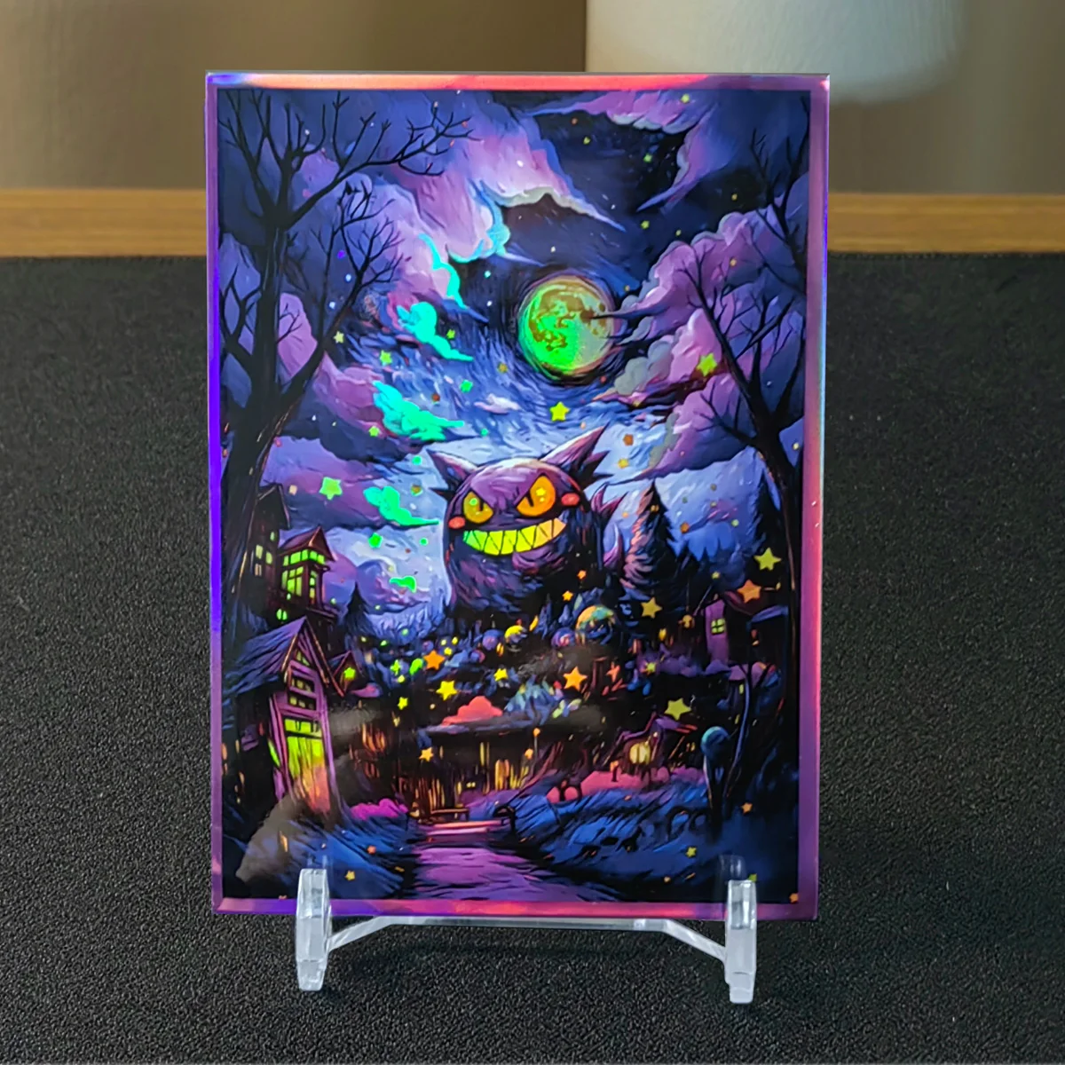 60PCS 66x91mm Pokemon Gengar Holographic Card Sleeves Standard Size Trading Card Protectors For PTCG/PKM Collectors Gifts view 5