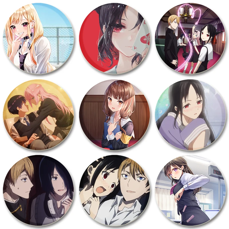 

Anime Kaguya-sama Wa Kokurasetai: Ultra Romantic Pins Brooch for Clothes Cartoon Badge Backpack Decoration Jewelry Accessories