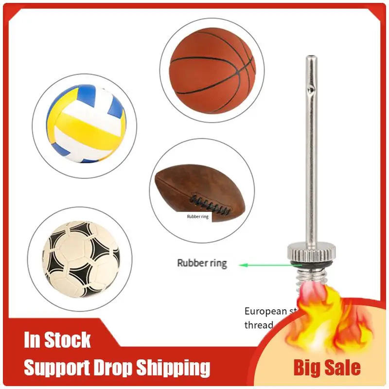 เข็มสูบลม A35F ใหม่ 6 ชิ้น สำหรับบาสเกตบอล ฟุตบอล วอลเลย์บอล อุปกรณ์เสริมปั๊มลมอเนกประสงค์