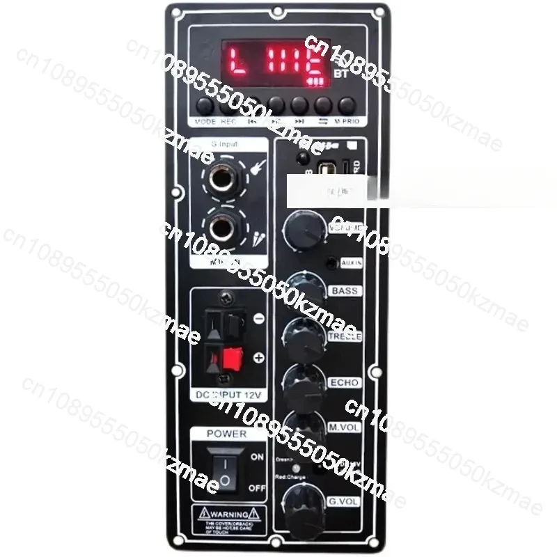 rod audio motherboard 12V battery 15V adapter charging，Dual channel Bluetooth digital power amplifier board modification