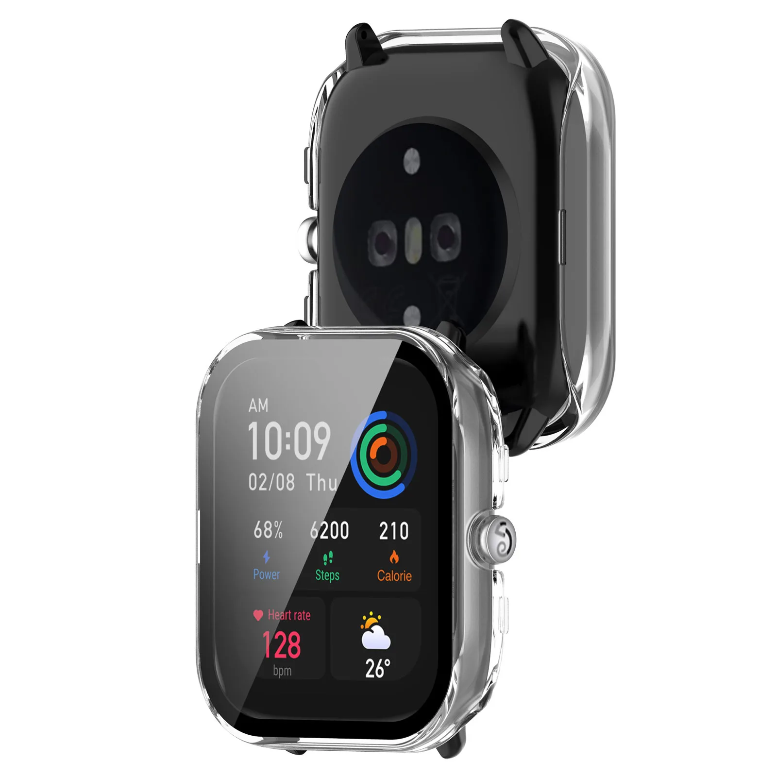 Pokrowiec ochronny na komputer Huami Amazfit GTS 4 Mini pełna ochrona ekranu pokrowiec na szkło hartowane