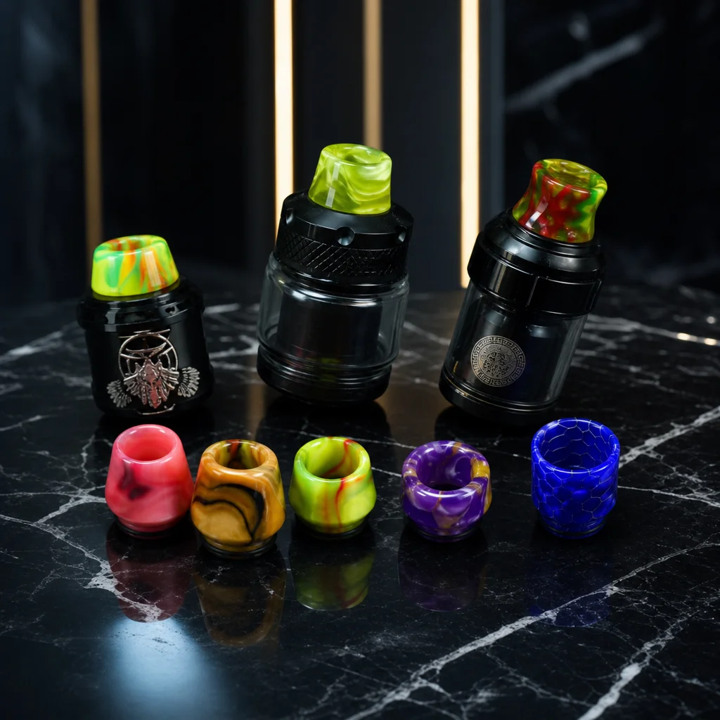 

Wolfcoolvape Drip Tip 810 Metal Resin Holder 810 drip tip for kylin mini v2 rta Zeus X RTA Dead Rabbit 3 RTA