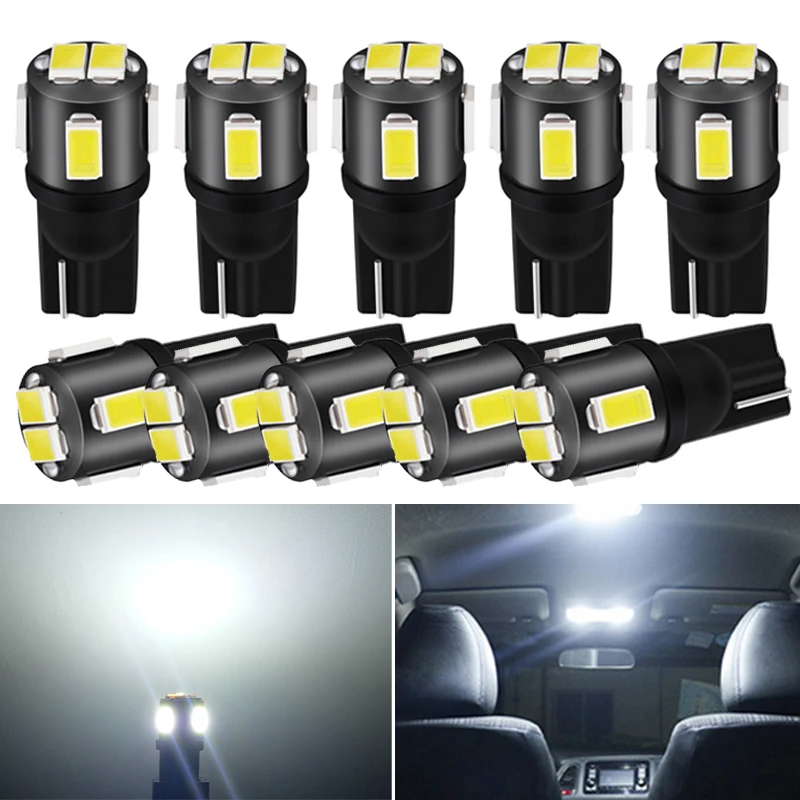 

10 шт. W5W T10 2821 светодиодные внутренние автомобильные фонари для Citroen C5 C3 C4 Picasso Xsara Berlingo Saxo C2 C1 C4L DS3 Xantia светодиоды Auto 12 В