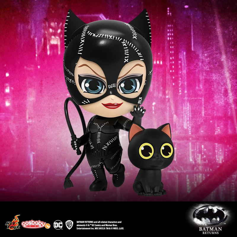 Hottoys Batman regresa Batman Catwoman pingüino Cosbaby Mini muñeca juguete ornamento decoraciones de escritorio recoger