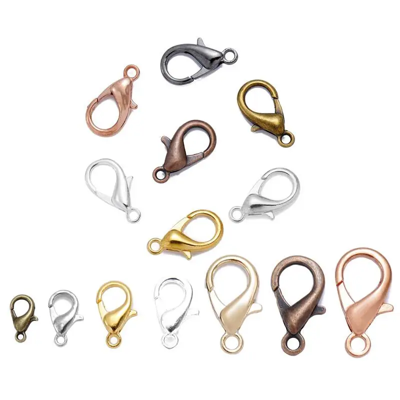 YuenZ 40pcs 8 Colors Plated Alloy Lobster Clasp Hooks for Necklace&Bracelet Chain DIY Jewelry Findings V107