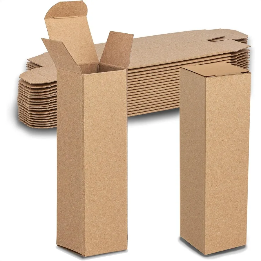 

Kraft Paperboard Gift Box 2 x 2 x 7 Pack of 30